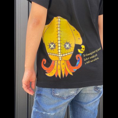 画像1: SQUID SKULD 綿Tシャツ