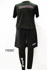 ハーフパンツ 墨付きロゴ