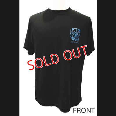 画像2: 綿100％Tシャツ 超ほげぐま（黒／ブルーラメ）