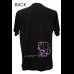 画像1: 綿100％Tシャツ 超ほげぐま（黒／パープルラメ） (1)