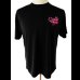 画像2: 悪ロボ 綿100％Tシャツ（黒／ピンクラメ） (2)