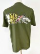 画像1: フルカラーWILD CHASE 半袖綿Tシャツ（みかんselect color） (1)