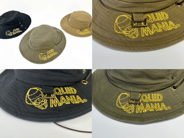 画像8: 超特価!!! SQUID MANIA × 烏賊Style サファリハット (8)