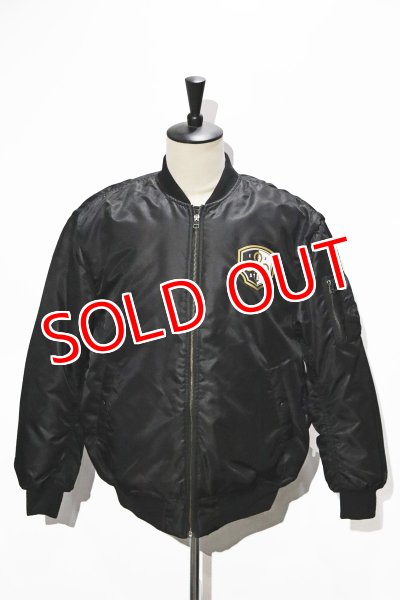 画像2: ☆超お買い得☆MA-1ジャケットGOLDイカスタロゴ (2)